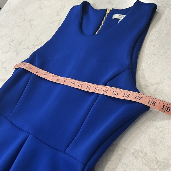 Milly For Design Nation Sapphire Blue Sleeveless Tank Scuba Fit & Flare Dress 10 - Picture 8 of 13